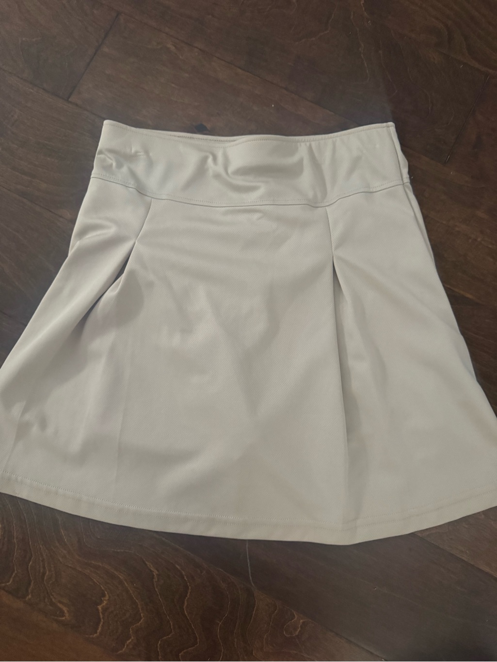 Girls Izod Pleated A-Line Skirt - Light Beige
